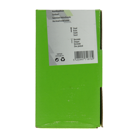 Mack 1007028 - houtdraadbout staal verzinkt 200 st 6 x 30 mm | 3 stuks