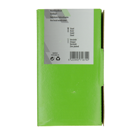 Mack 1007031 - houtdraadbout staal verzinkt 100 st 6 x 50 mm | 3 stuks