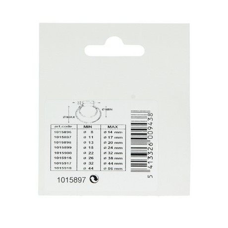Mack 1015897 - 2 verzinkte spanringen kaart11x17mm | 10 stuks