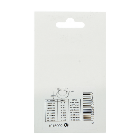Mack 1015900 - 2 verzinkte spanringen kaart22x32mm | 10 stuks