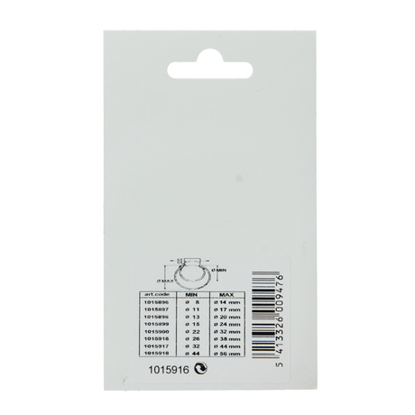 Mack 1015916 - slangklem verz 26-38mm 2st | 10 stuks