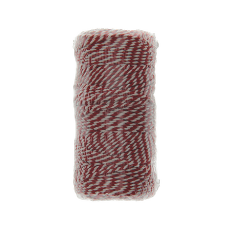 Mack 1014100 - paktouw jute rood wit 1mm ca 90m | 10 stuks
