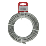 Mack 1015817 - verzinkte staalkabel 6x19 10m 6mm wll 350 kg din en 12385-4 | 5 stuks