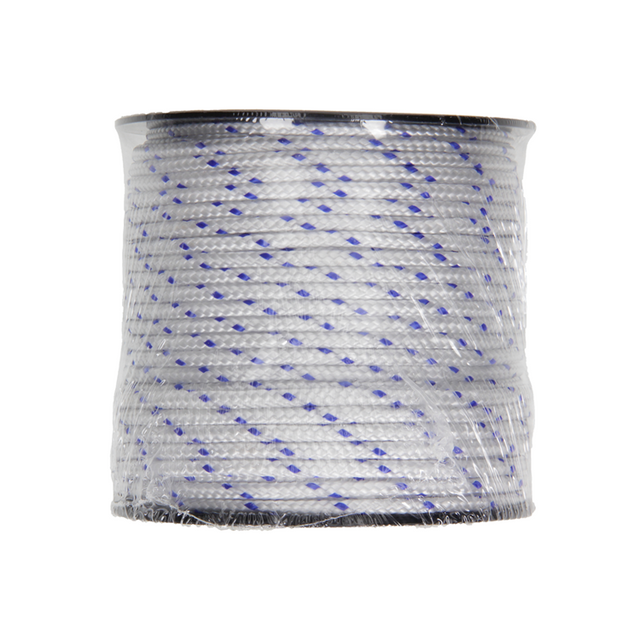 Mack 1014934 - pp gevlochten wit blauw bobijn4mm 50m | 5 stuks