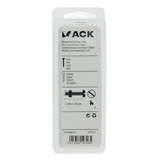 Mack 1017522 - metaalschroef cyl. kop + moer verz. 9 st m4 x 50 mm | 10 stuks