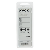 Mack 1017543 - kachelbout + moer staal verzinkt 14 st m4 x 40 mm | 10 stuks