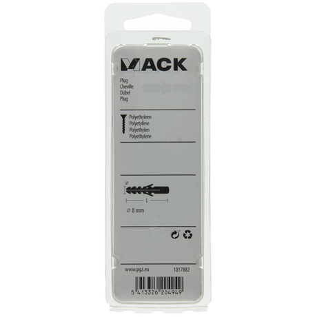 Mack 1017882 - plug polyethyleen 15 st 8 mm | 5 stuks