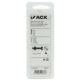 Mack 1018095 - metaalschroef cyl. kop + moer verz. 28 st m5 x 30 mm | 5 stuks