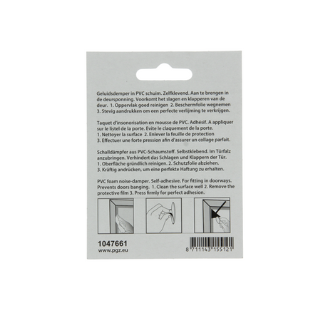 Mack 1047661 - geluidsdemper zelfklevend wit 16 + 22 x 7 mm 24 st pcs | 12 stuks