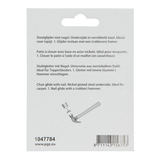 Mack 1047784 - stoelglijder nagel metaal chroom ø 18 mm 8 st pcs | 6 stuks