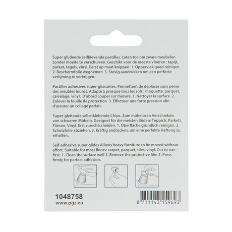 Mack 1048758 - super glijpastille zelfklevendbruin ø 20 mm 8 st pcs | 12 stuks
