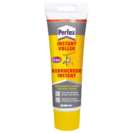 Perfax instant muurvuller 300gr muurvuller | muur plafond vuller wit | overschilderbare muurvuller | instant muur reparatiemiddelen.
