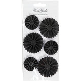Http: www.cchobby.nl rosettes-d-35-50-mm-zwart-glitter-6-stuk-1-doos