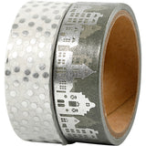 Http: www.cchobby.nl masking-tape-huizen-en-stippen-folie-b-15-mm-zilver-2x4-m-1-doos