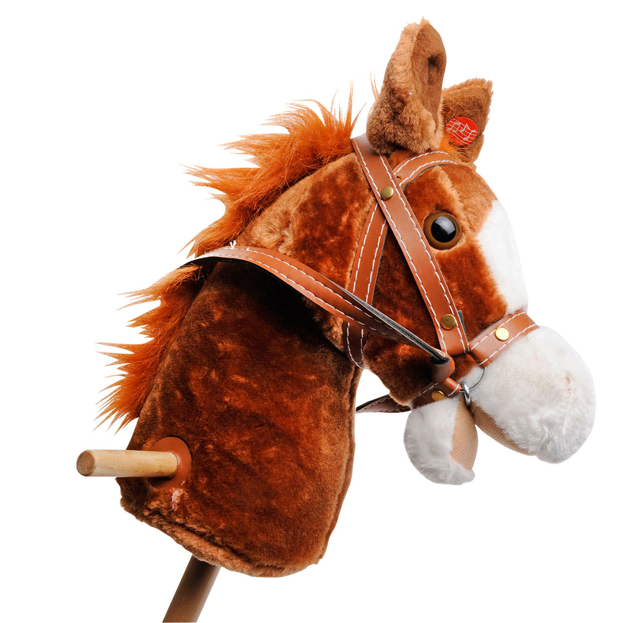 Playwood Wooden Hobby Horse se zvukem hnědý