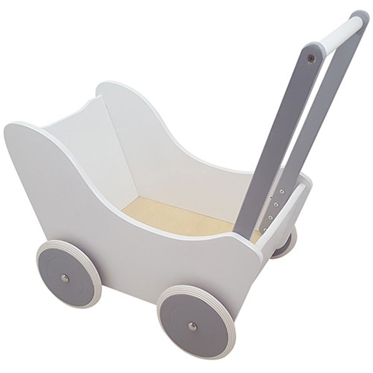 Playwood Doll Wagon White Silver