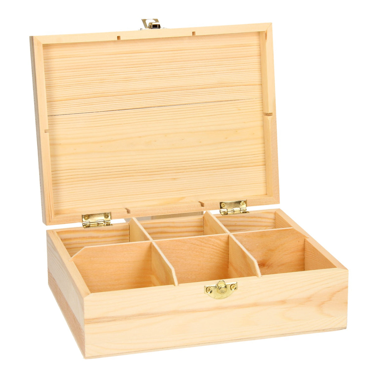 Decora il tuo teaista in legno 6-compartment