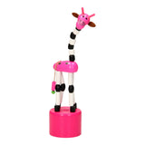 Playwood Houten Drukpop Giraffe colorato