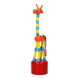 Playwood Houten Drukpop Giraffe colorato