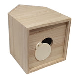 Playwood Money Box House Paulownia Hout