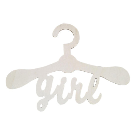 Playwood multiplex houten kinder kledinghanger girl