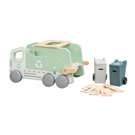 Playwood houten vuilniswagen vormenauto