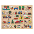 Playwood houten noppenpuzzel boerderij extra groot - 32st.