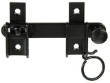 Mack 1013553 - 1 luiksluiting zwart geplast. 130mm | 3 stuks