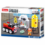 Sluban fire robot drill bouwspeelgoed kinderen vanaf 6 jaar – constructiespeelgoed modelbouw brandweer robot – bouwdoos met 130 bouwstenen en 1 minifiguur – m38-b0963