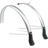 Eurofender Spatbordset Snello 28 x 51 mm zilver