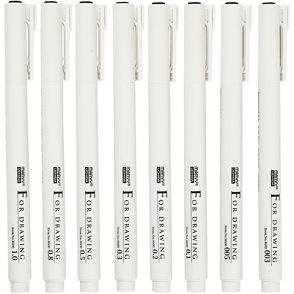 Http: www.cchobby.nl fineliners-lijndikte-0-03-0-05-0-1-0-2-0-3-0-5-0-8-1-0-mm-zwart-8-stuk-1-doos