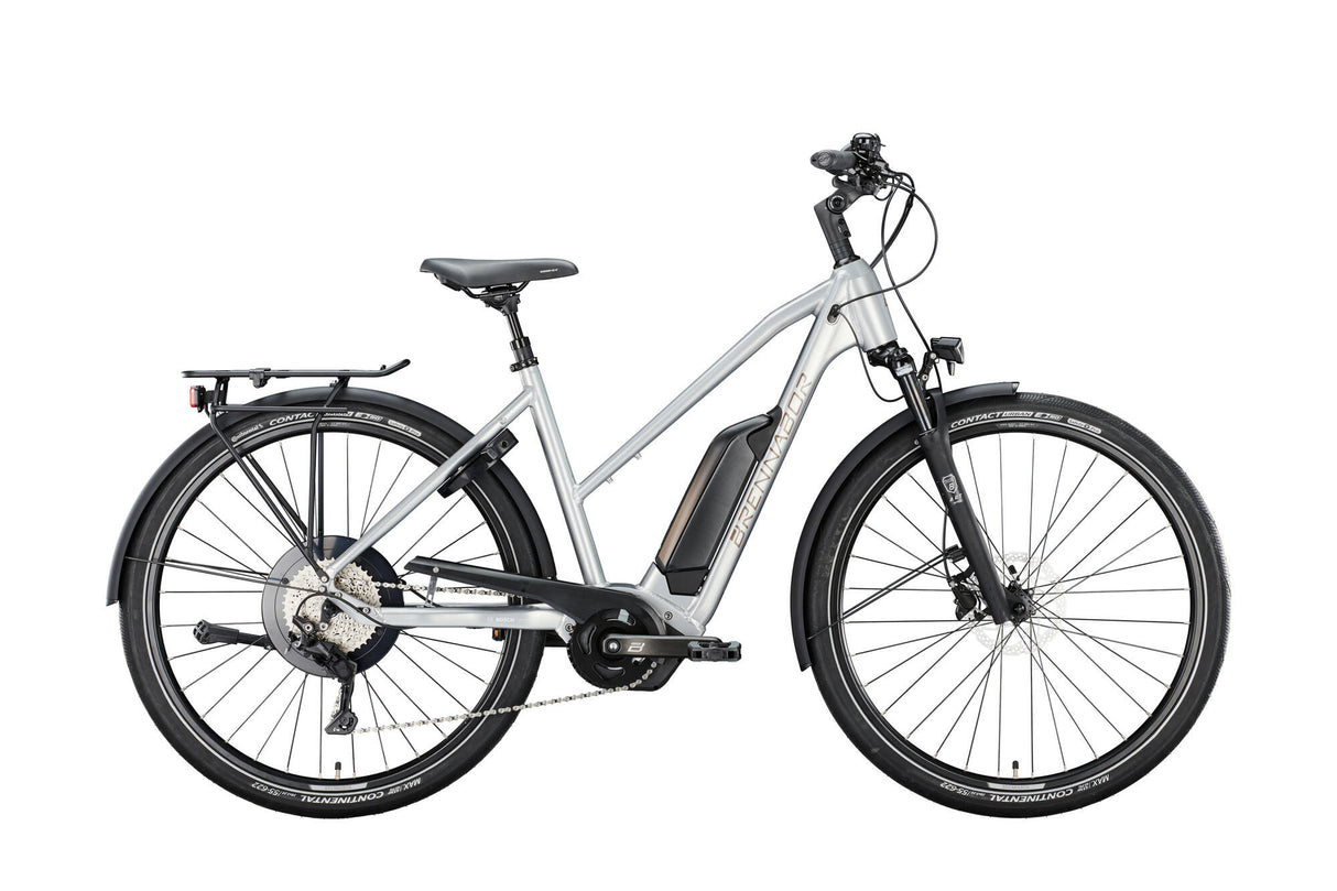 Brennabor elektrische trekkingfiets t-38e mod. 24 ebike trekk. t-38e 28 55 trap. 8sp. silver brown