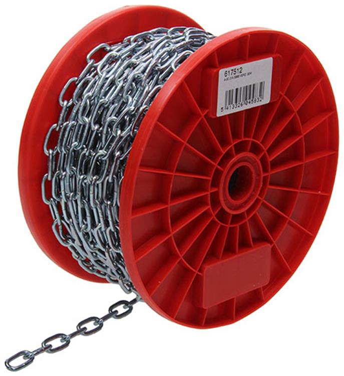 1014179 - ketting schakel kort din5685-2ø 3mm l 16mm 30m wwl 40 kg | 30 stuks