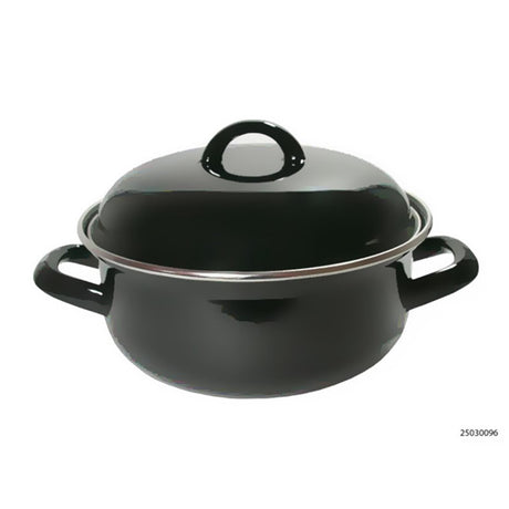 Kitchen tools braadpan staal geemailleerd zwart 28cm