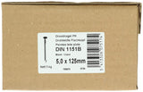 1015655 - doos 5 kg. nagels platte kop 5,0x125 mm | 2 stuks