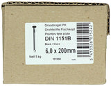 1015662 - doos 5 kg. nagels platte kop 6,5x200 mm | 2 stuks