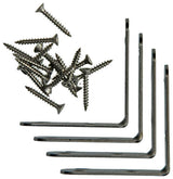 Mack 1013775 - 4 stoelwinkelhaken inox 60x60mm | 10 stuks