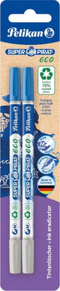 Pelikan super pirat eco inktuitwisser, blister van 2 stuks