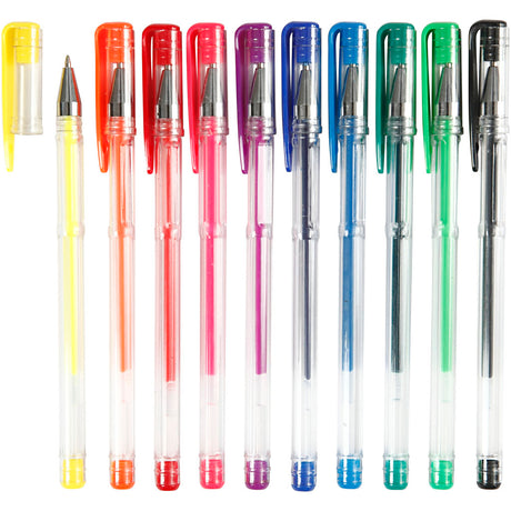 Creativ company gelpen 10 stuks 15 cm multicolor