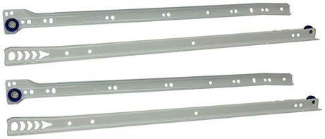 1013691 - paar rolladegeleiders wit 25kg 50cm | 5 stuks