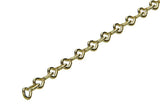 1013677 - 25m vermessingde ketting si 1,1 6mm | 25 stuks