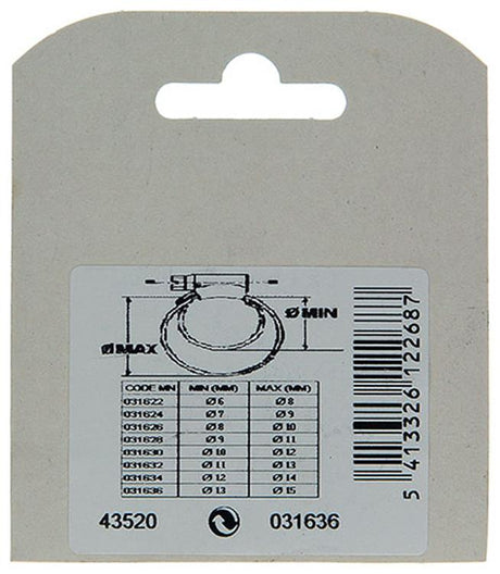 Mack 1011659 - 2 mini spanringen verzinkt 13x15mm | 10 stuks