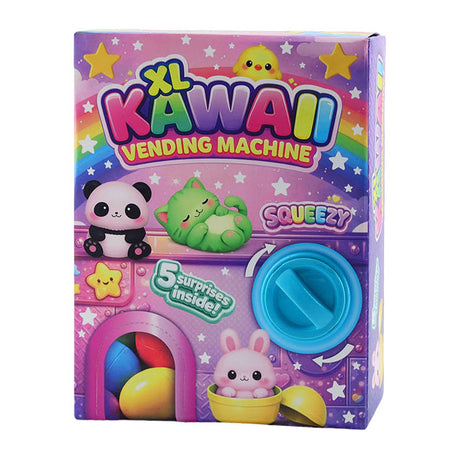 Johntoy xl kawaii vending automaat met 5 squeezy's