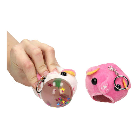 Johntoy squishy zachte dieren sleutelhanger 2 assorti