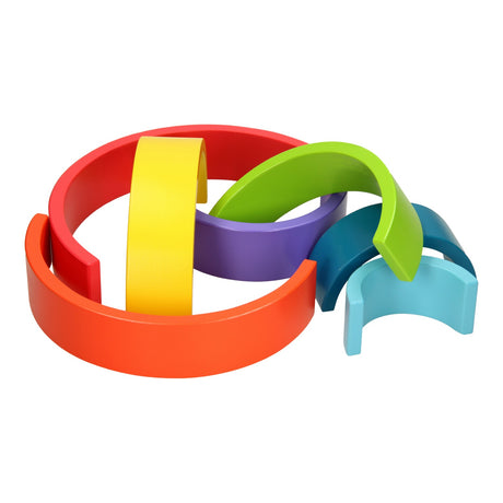 Joueco jouéco regenboog hout, 7 delig. 2+ | 2 stuks