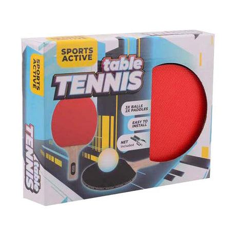 Johntoy sports active tafeltennisset met 3 ballen en 1 net