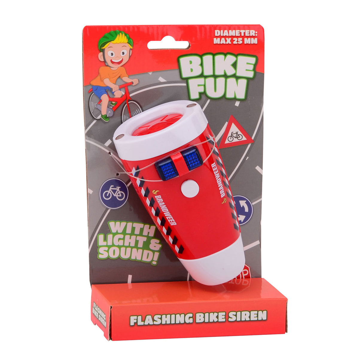 Johntoy Bike Fun LED LED LAMP BRIGADE se sirénou