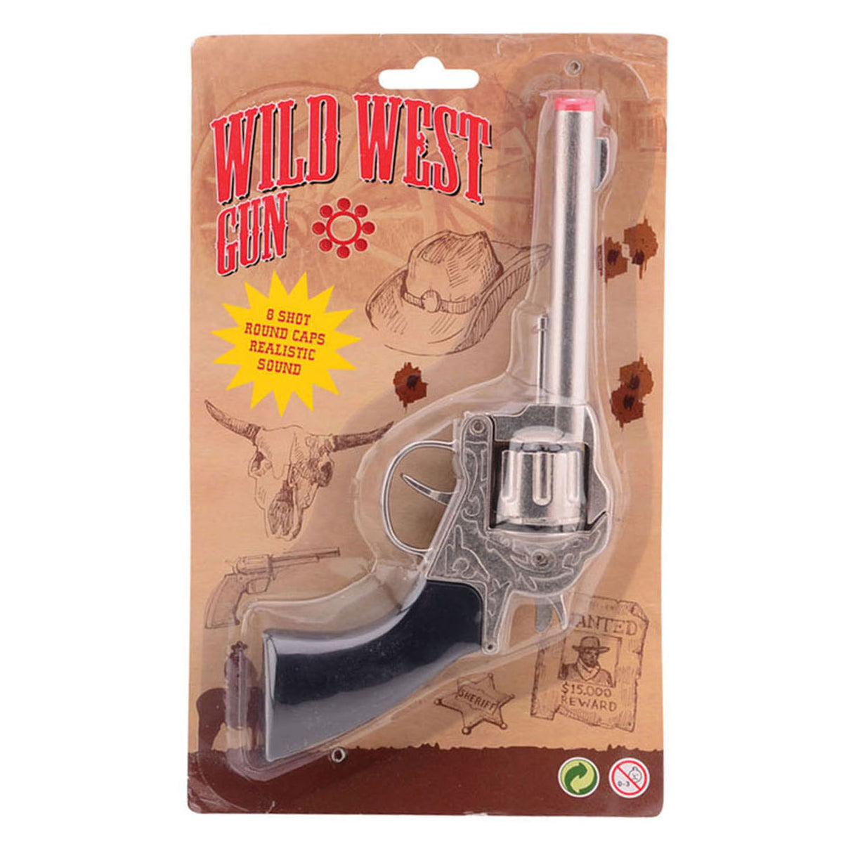 Johntoy Wild West Cowboy Revolver, 8 výstřelů