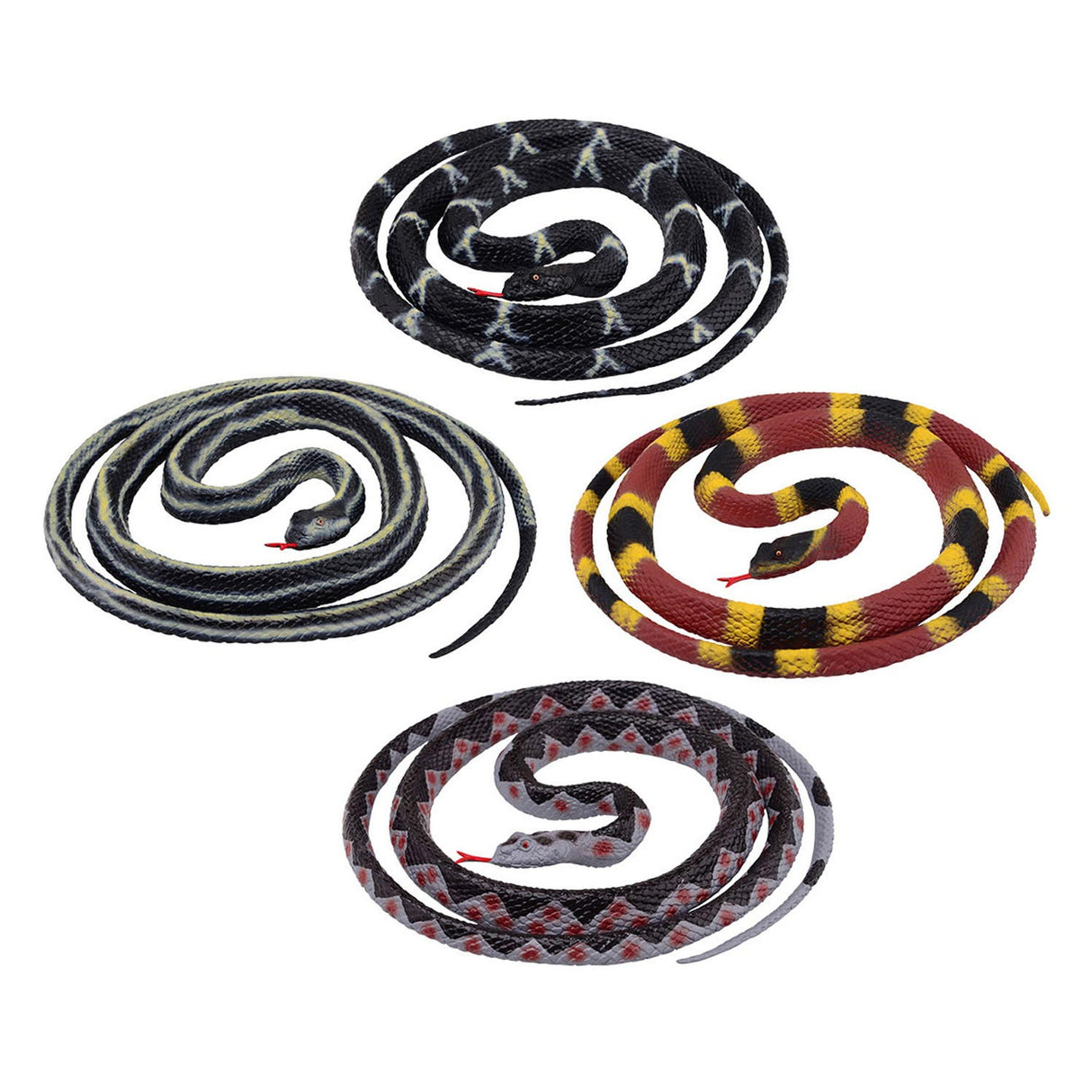 Johntoy rollte Toy Snake, 20 cm auf