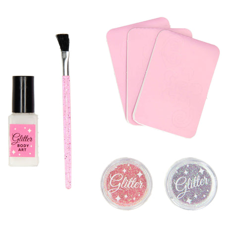 Johntoy isabella body art glitters met patronen in doos